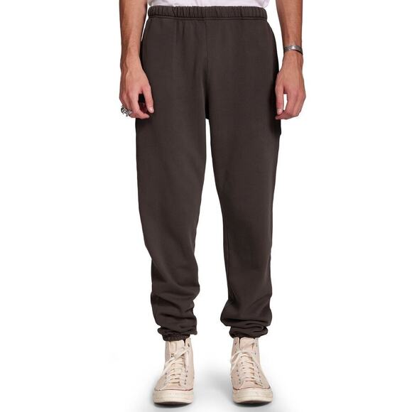 Les Tien Men’s Heavyweight Classic Sweatpants in Vintage Black size XXL